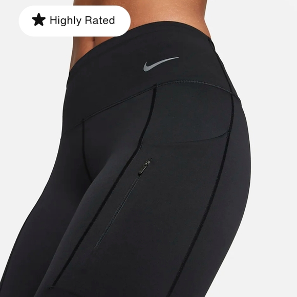 Nike Go Legging - Mid Rise - ⅞ length - black - Picture 4 of 16